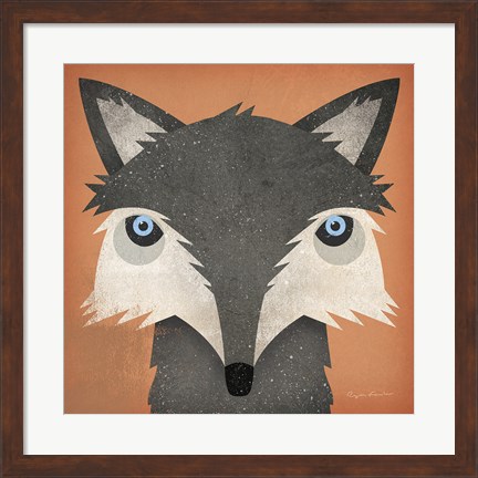 Framed Timber Wolf Print