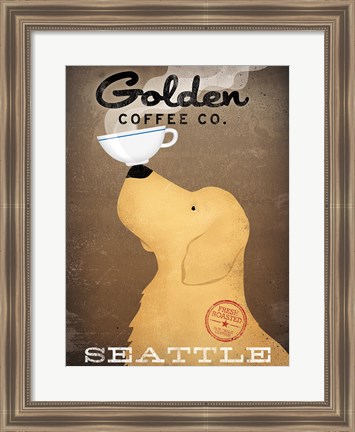 Framed Golden Coffee Co Print