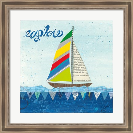 Framed Rainbow Spinnakers IV Print