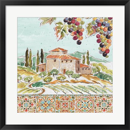 Framed Tuscan Breeze II Print