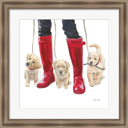 Framed Furry Fashion Friends I Print