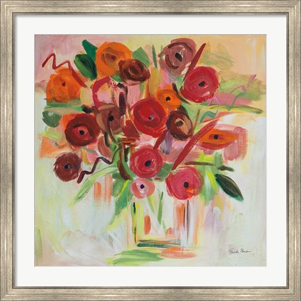 Framed Poppy Burst Print