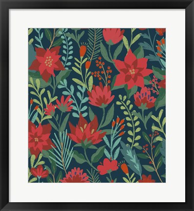 Framed Christmas Bloom Step 01A Print