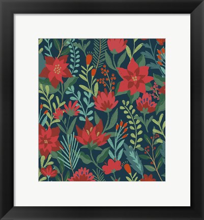 Framed Christmas Bloom Step 01A Print