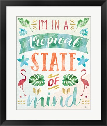 Framed Words of Paradise II Print