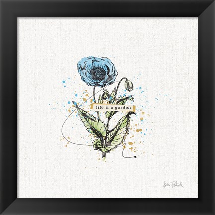 Framed Thoughtful Blooms I Print