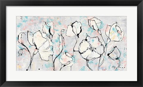 Framed 16 Again Blush Turquoise Print