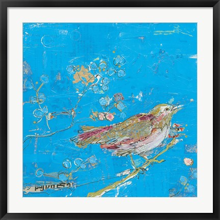 Framed Birds of a Feather v2 Blue Print