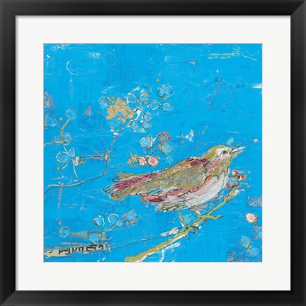 Framed Birds of a Feather v2 Blue Print