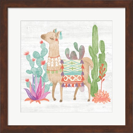 Framed Lovely Llamas IV Print