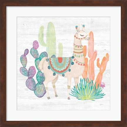 Framed Lovely Llamas II Print