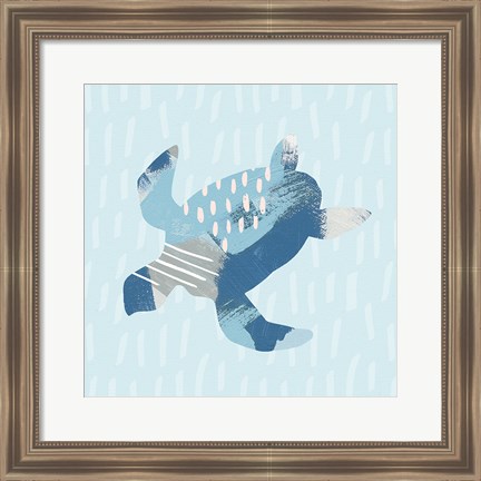 Framed Coastal Cool IV Print