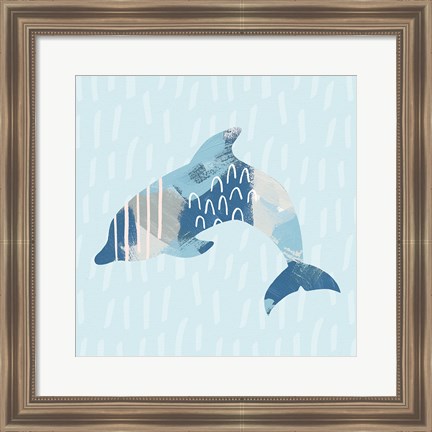 Framed Coastal Cool III Print