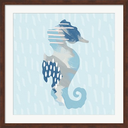 Framed Coastal Cool I Print