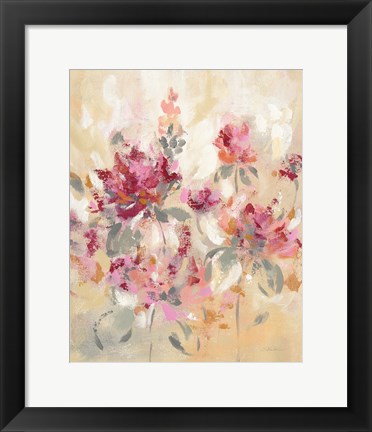 Framed Floral Reflections I Print