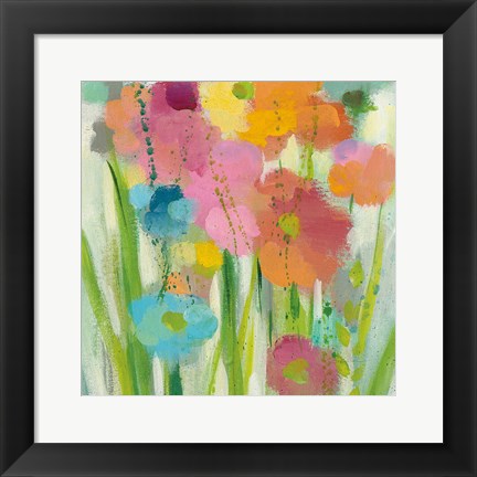 Framed Longstem Bouquet I Square II Print