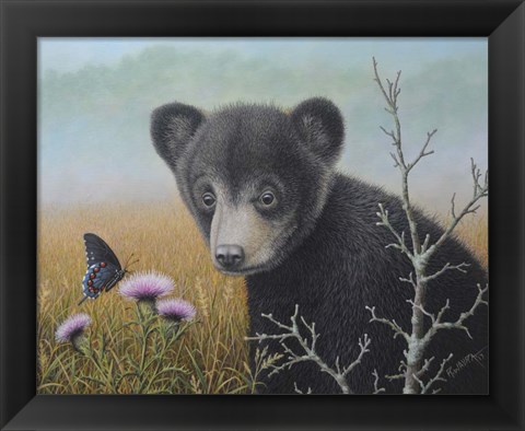 Framed Curious Cub Print