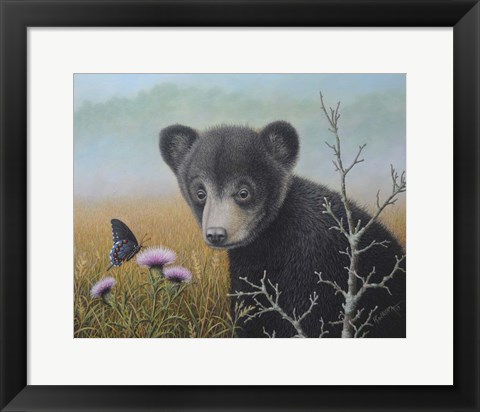 Framed Curious Cub Print