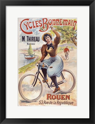 Framed Cycles Bonnemain Print