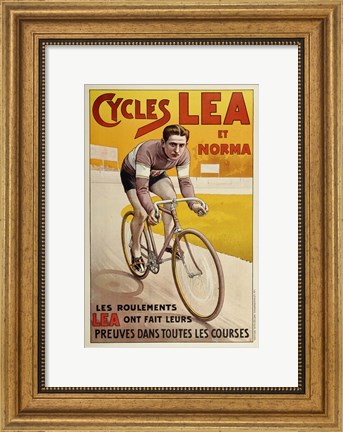 Framed Cycles Lea Et Norma Print