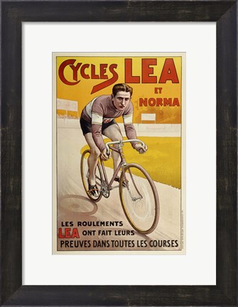 Framed Cycles Lea Et Norma Print