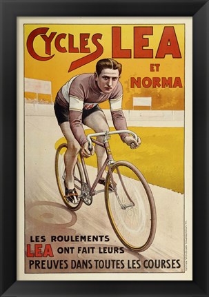 Framed Cycles Lea Et Norma Print