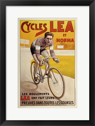 Framed Cycles Lea Et Norma Print