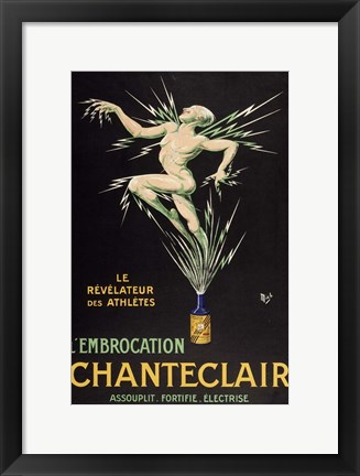 Framed L&#39; Embrocation Chanteclair Print