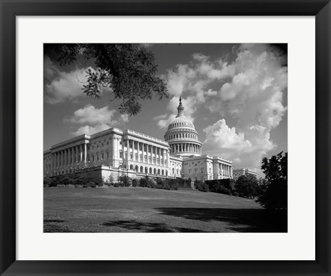 Framed 1960s Capitol Building Senate House Representatives? Print