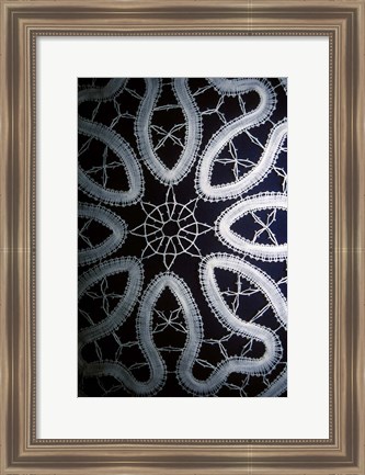 Framed Bruges Belgium Detail Of Hand Made Lace Print