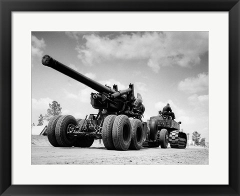 Framed 1940s Army Track Laying Vehicle Print