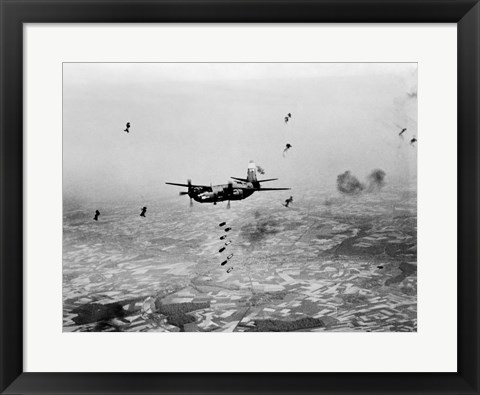 Framed B-26 Martin Marauder Aircraft Print