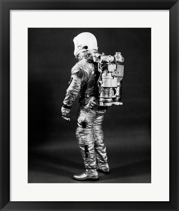 Framed 1960s Side View Of Astronaut Print