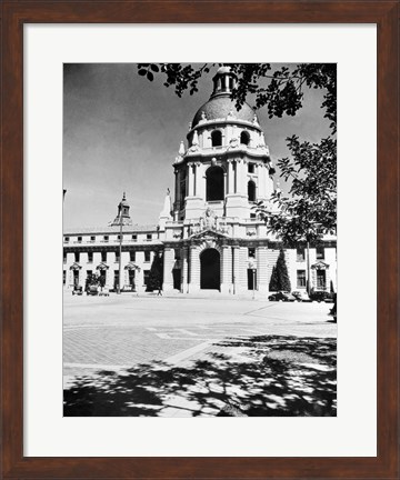 Framed 1930s City Hall Building Pasadena California Print