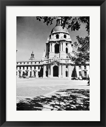 Framed 1930s City Hall Building Pasadena California Print