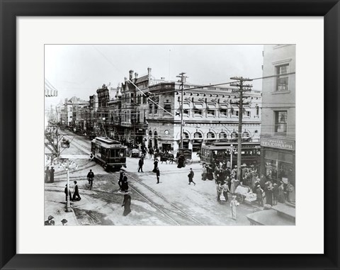 Framed 1900S Intersection Of Fair Oaks And Colorado Streets Print