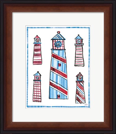 Framed Coastal Americana II Print