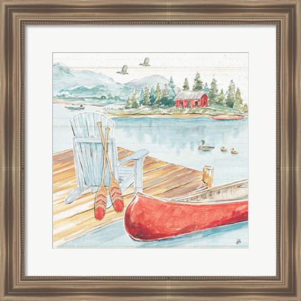 Framed Lake Moments III Print