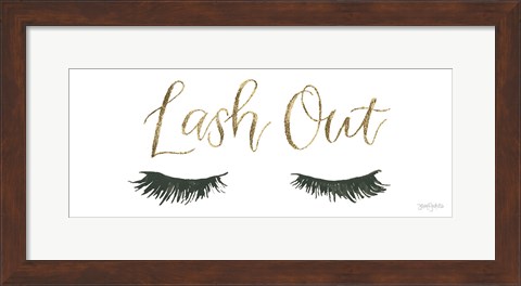 Framed Girl Power V Lash Out Print