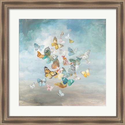 Framed Beautiful Butterflies Print