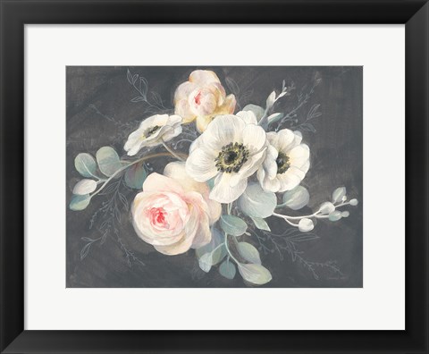 Framed Roses and Anemones Print