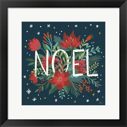 Framed Christmas Bloom VII Print