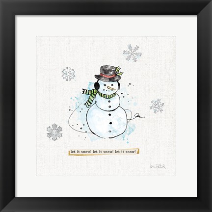 Framed Thoughtfully Frozen III Print