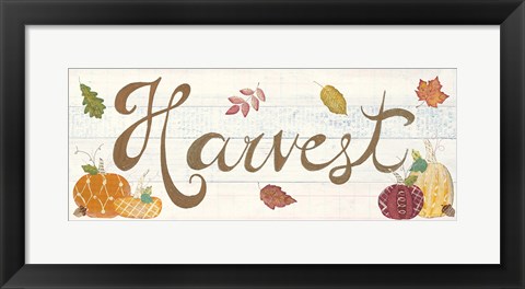 Framed Autumn Bounty III Print