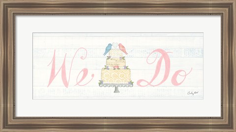 Framed Lovebirds Sign II Print