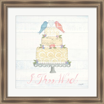 Framed Lovebirds I Print