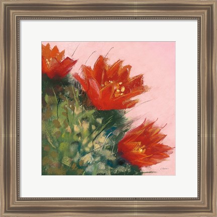 Framed Blooming Succulent IV Print