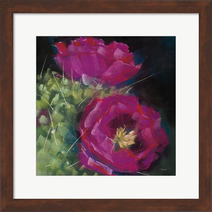 Framed Blooming Succulent III Print