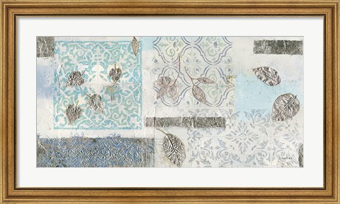 Framed Gracefully Blue V Print