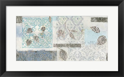 Framed Gracefully Blue V Print